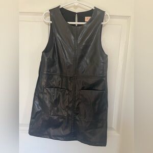 Faux leather jumper sz 6